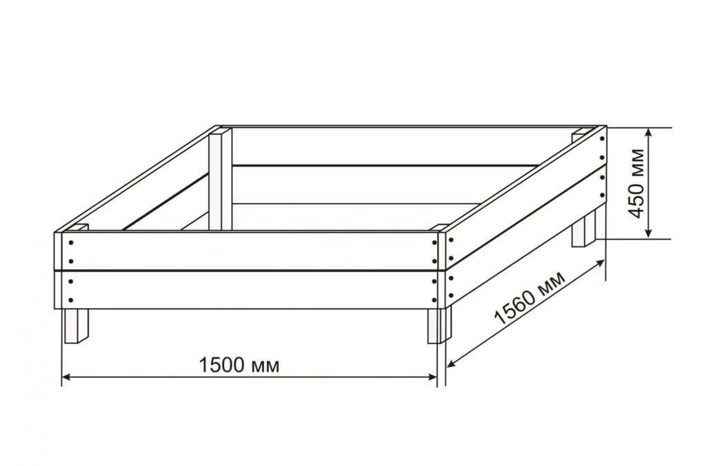 размеры детской песочницы